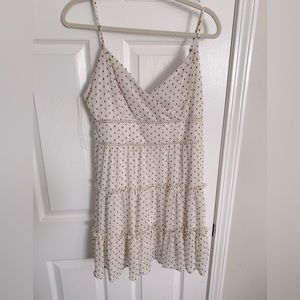 Off white polka dot dress